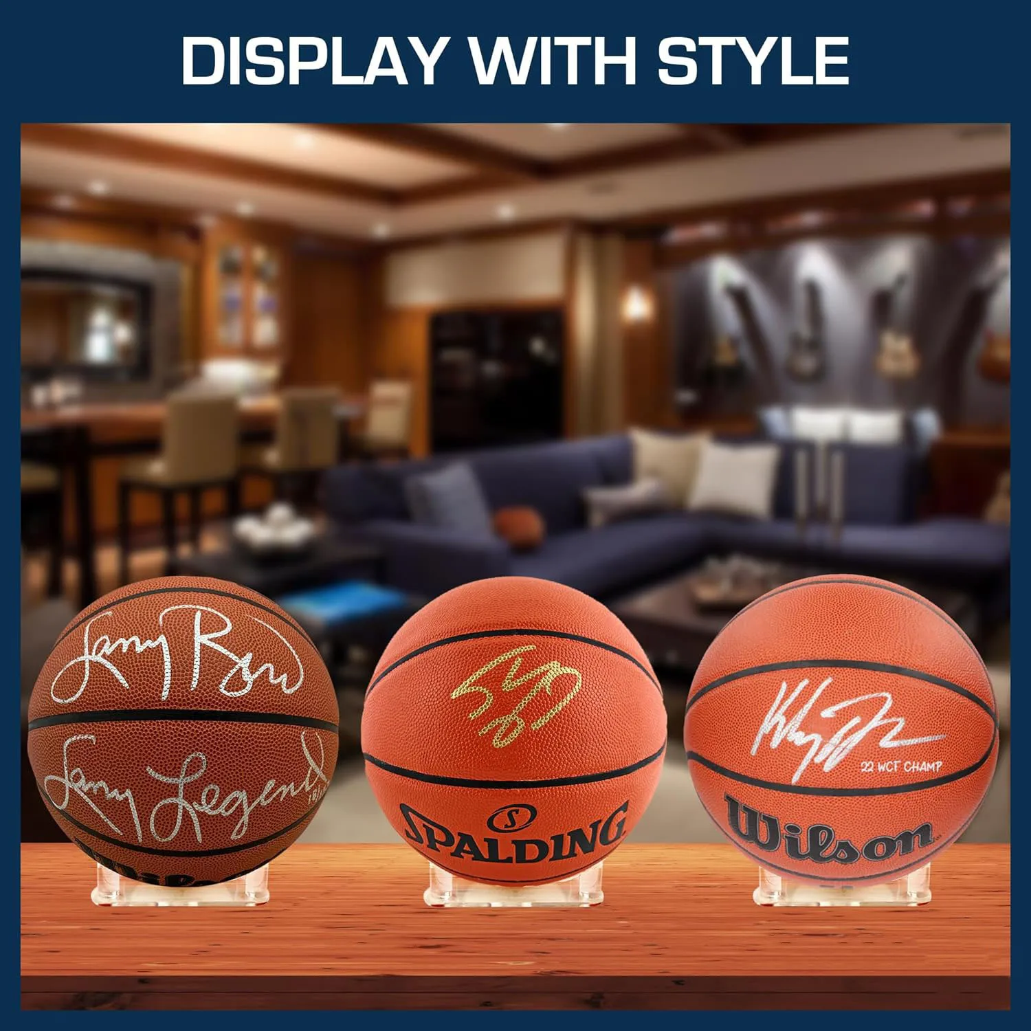 Acrylic Multi-function Basketball Ball Stand Display Holder Ball Rack Support Base Rugby Display Stand Football Bowling Storage