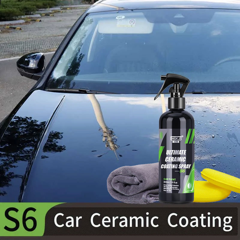 Nano Ceramic Xe Lớp Phủ Xịt Chăm Sóc HGKJ S6 Sáp Kỵ Nước Xước Tẩy Cao Bảo Vệ 3 In 1 Lớp Phủ chi Tiết