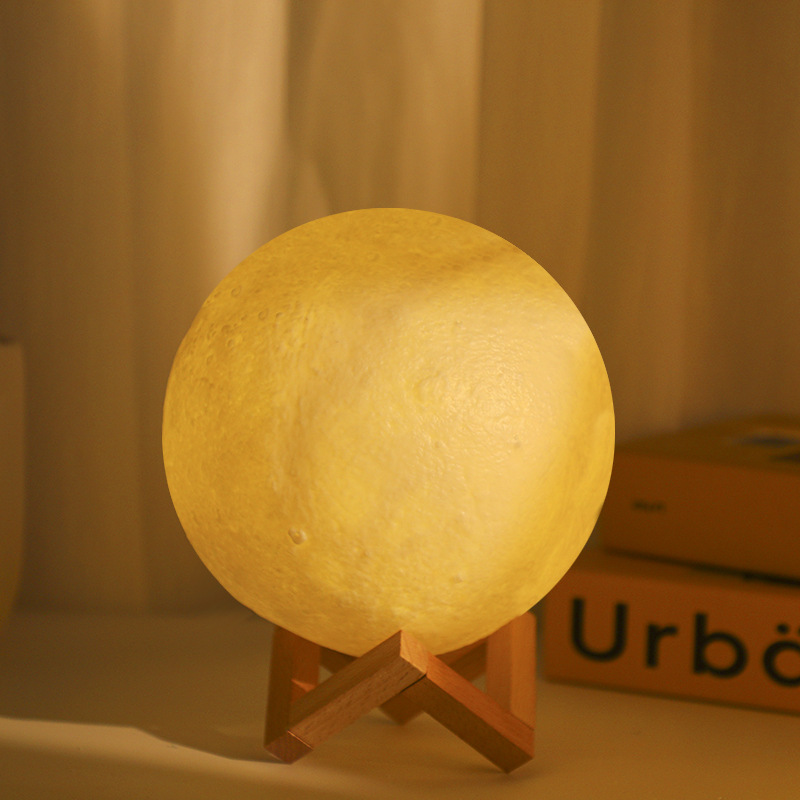 Vendita calda Luce lunare Atmosfera romantica Decorazione della stanza Luce calda e morbida Accompagna la lampada notturna Regalo di compleanno per gli amici