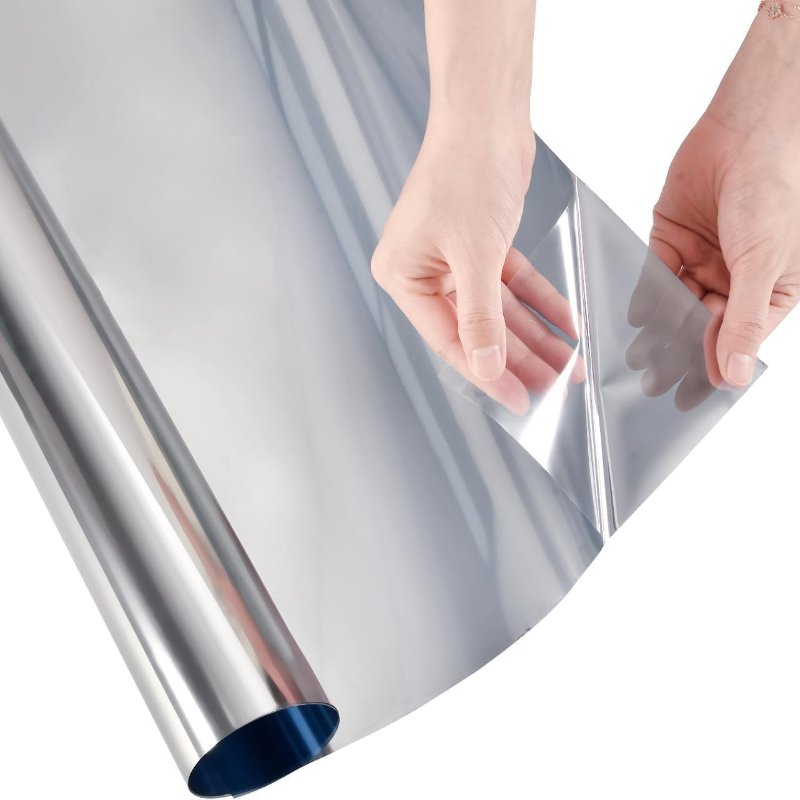 Película de privacidad para ventana, privacidad diurna unidireccional, adhesivo estático, bloqueo solar, anti UV, espejo reflectante, tinte de ventana para el hogar y la oficina