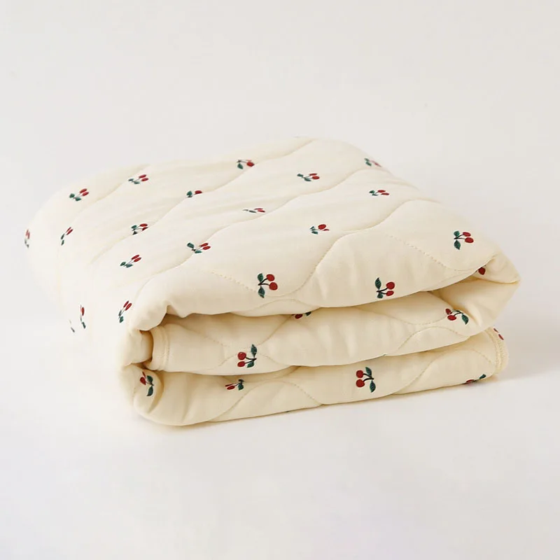 Cobertor de algodão quente para bebê recém-nascido, colcha estampada, ar condicionado, 4 estações, verão