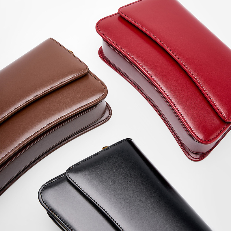 YANATARI-Bolso de cuero genuino para mujer, bolsa de hombro vintage, de lujo, de alta calidad, 2024