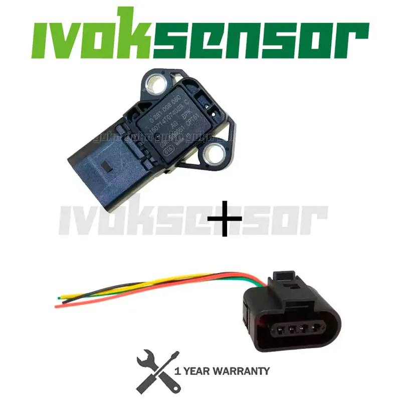4 BAR Ansaugkrümmer-Boost-Druck-MAP-Sensor Drucksensor für VW Audi SEAT SKODA 1.4 2.0 TDI 03K 906051 0281006059 0281006060