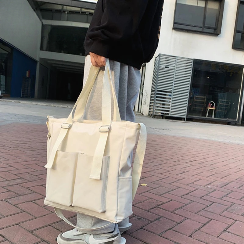 Casual impermeável oxford meninas ombro balde saco grande capacidade feminina bolsa de viagem