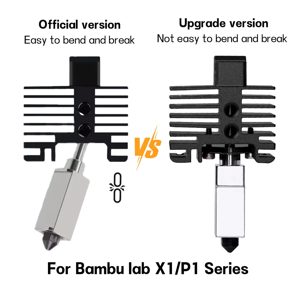 Для Bambu Lab Hotend Upgrade 2,0 версия сопла bambulab Bi Metal Fit Bamboo Bambulabs X1 X1C P1P P1S hotend P1P Термистор