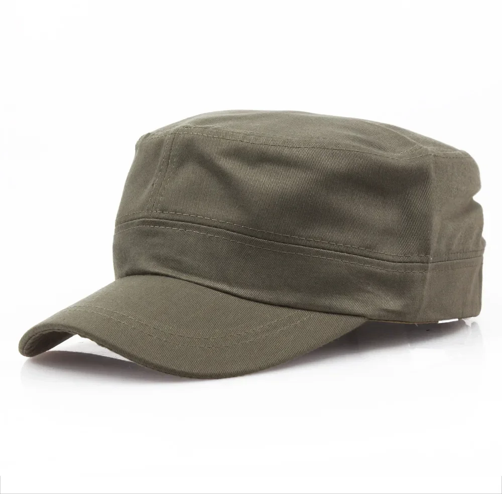 Sombrero militar ajustable de Color sólido Unisex Retro gorra de béisbol de algodón liso moda Casual al aire libre transpirable senderismo caza sombrero
