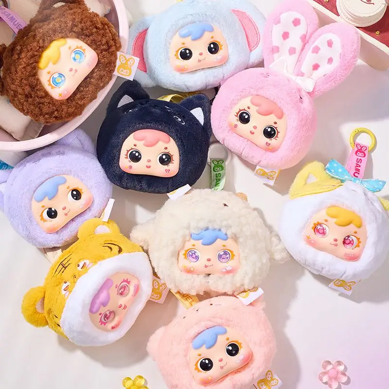 Kawaii Samuel Mini Kleine Tiere Blind Box Anhänger Tasche Zubehör Dekoration Nette Puppe Mädchen Überraschung Spielzeug Mystery Box Geschenk