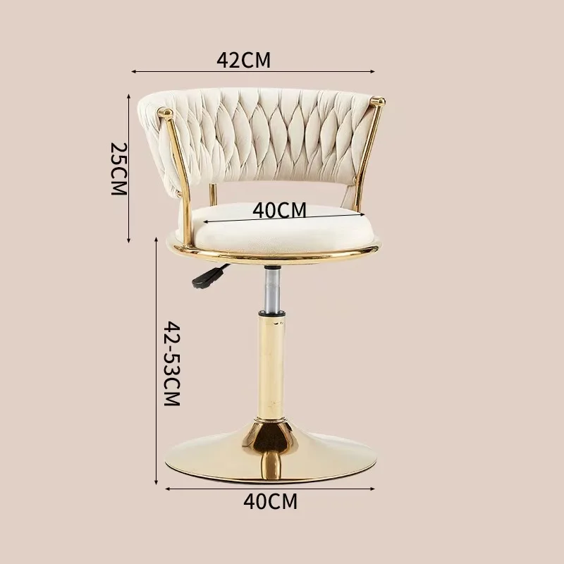 Rotating Cash Register Chairs Raised Front Desk Chairs Adjustable Height Bar Stools Tall Modern Minimalist Backrest Chairs Bar C