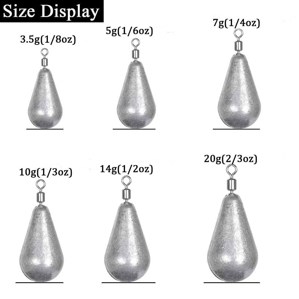 10pcs/lot Fishing Weight Sinkers Drop Shot Weights For Bass Fishing Tackle Accessories 3.5g 5g 7g 10g 14g 20g