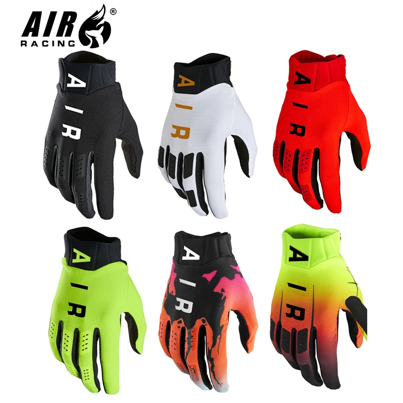 AIR 6 colores hombres guantes de motocicleta pantalla táctil bicicleta de montaña Mtb guantes dedo completo Motocross Racing guantes protectores