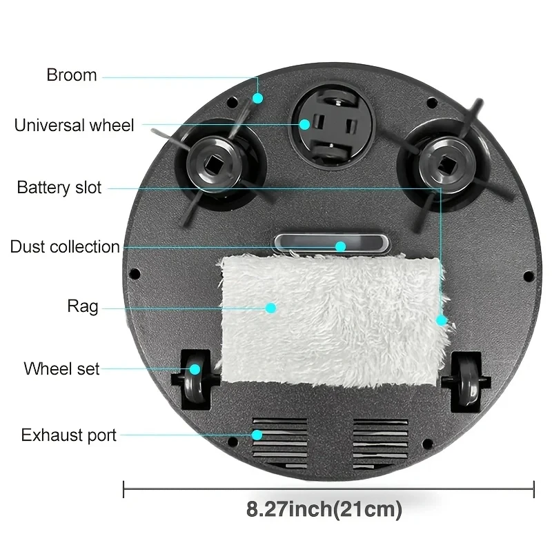 Xiaomi MIJIA-Robot de barrido inteligente 3 en 1, potencia de succión de 4000pa, máquina de limpieza del hogar completamente automática, aspiradora inteligente con carga USB