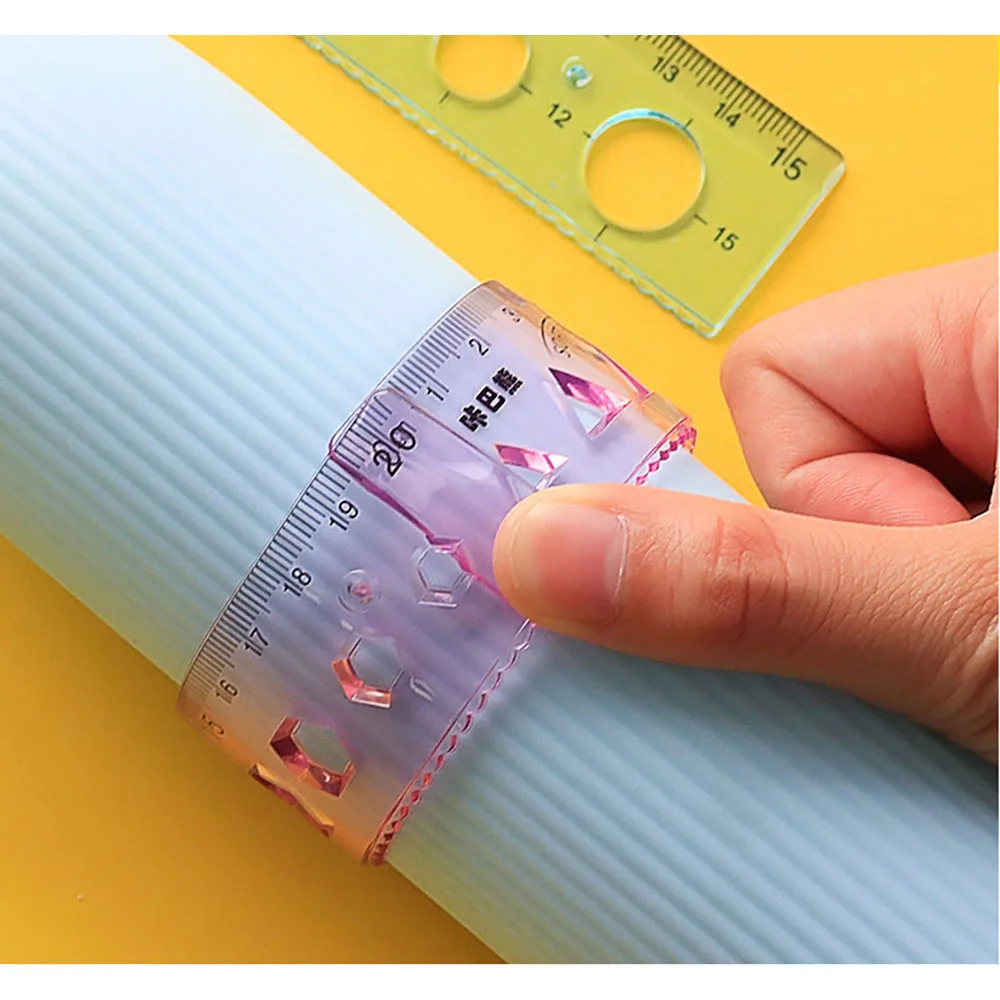 4Pcs Weiche Lineal Set Kann Biegung Lineal Kreative Messen Werkzeug Kind Student Geometrie Mathematik Zeichnung Schreibwaren Schule Bürobedarf