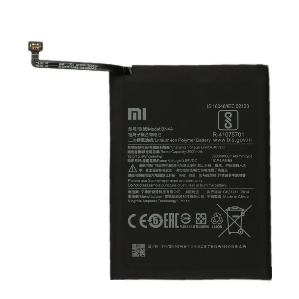 2025 ปี 100% แบตเตอรี่เดิม BN4A BN46 BM4J สําหรับ Xiaomi Redmi Note7 หมายเหตุ 7 Pro/Note8 Note8 Pro 8T แบตเตอรี่โทรศัพท์แบตเตอรี่
