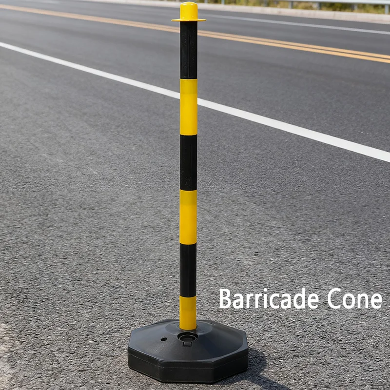 Cono per palo delicatore da 1 pezzo con base riutilizzabile Palo di avvertimento riutilizzabile ad acqua Palo di parcheggio e base per barriera di parcheggio