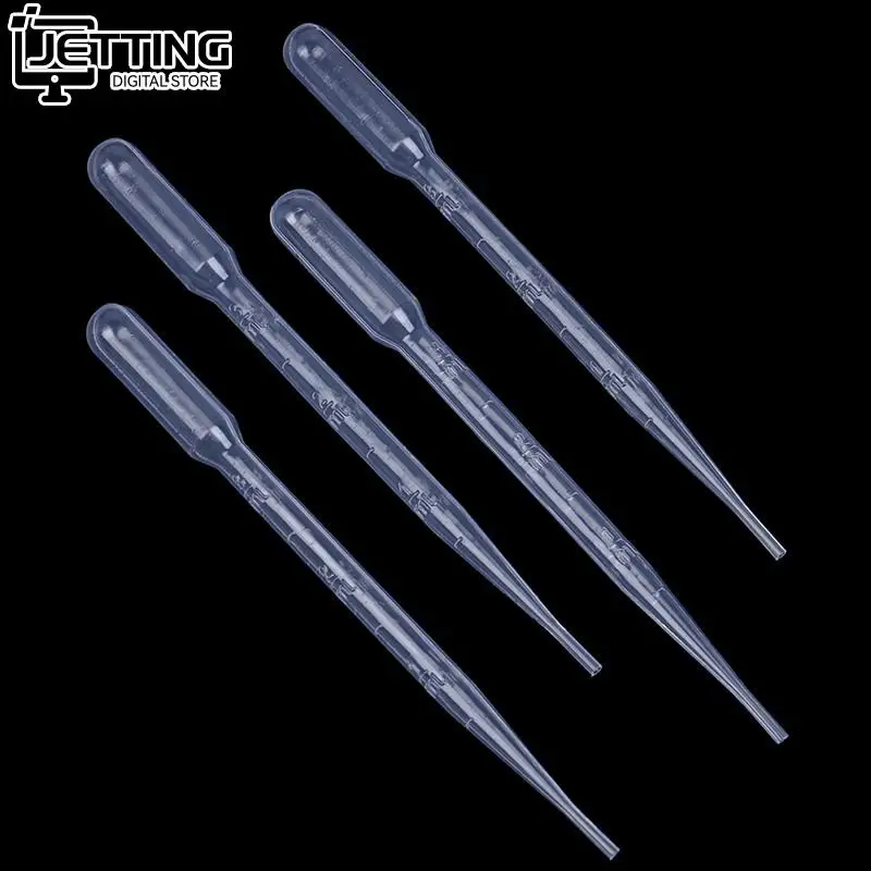 4 3ML Phòng Thí Nghiệm Dụng Cụ Pipet Nhựa Dùng Một Lần Tốt Nghiệp Pasteur Pipet Ly Đá Poly Dụng Cụ Trang Điểm
