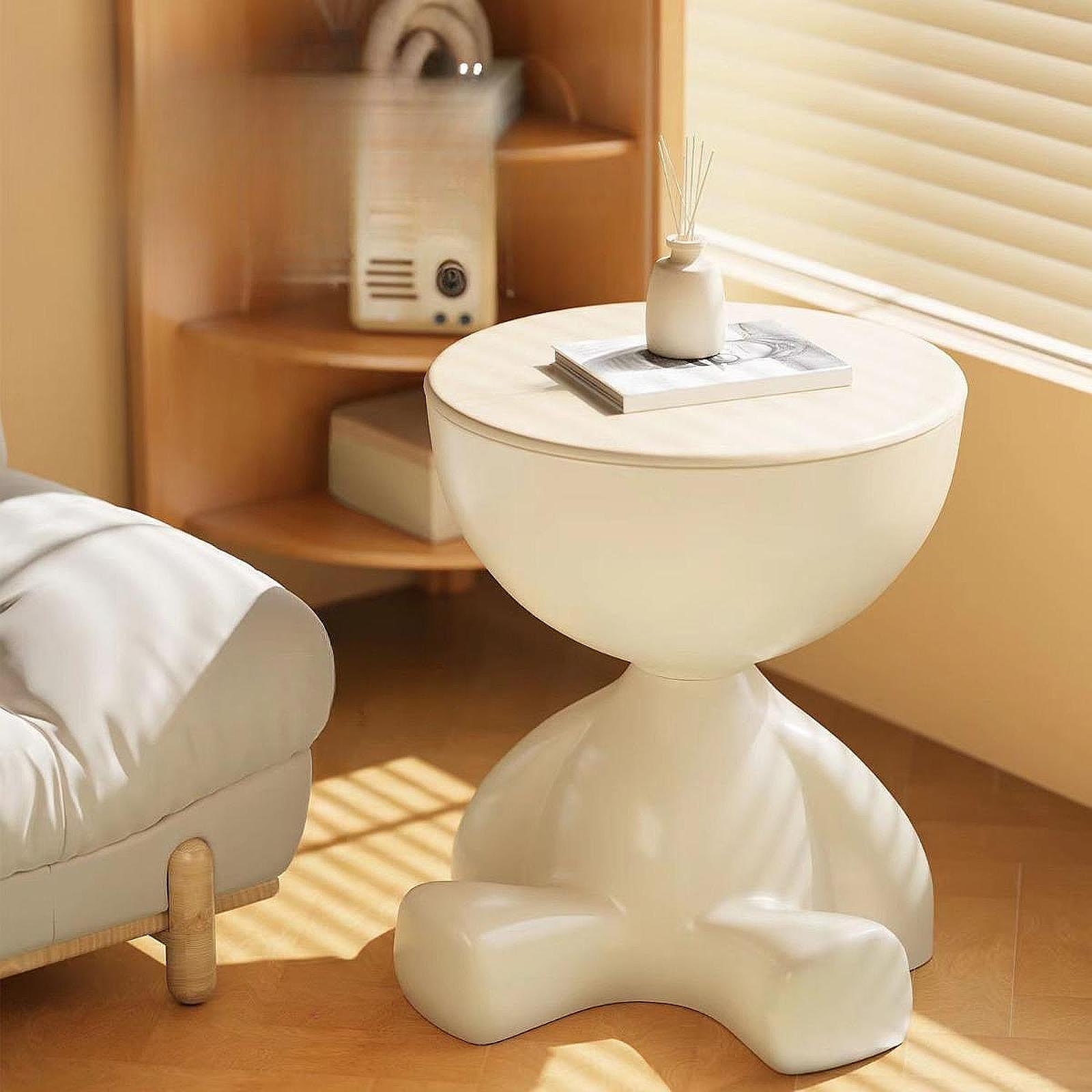 Table d'appoint créative à tête plate, Table de chevet, canapé de maison, support latéral, chambre à coucher, balcon, Mini Table mobile, petit appartement, thé