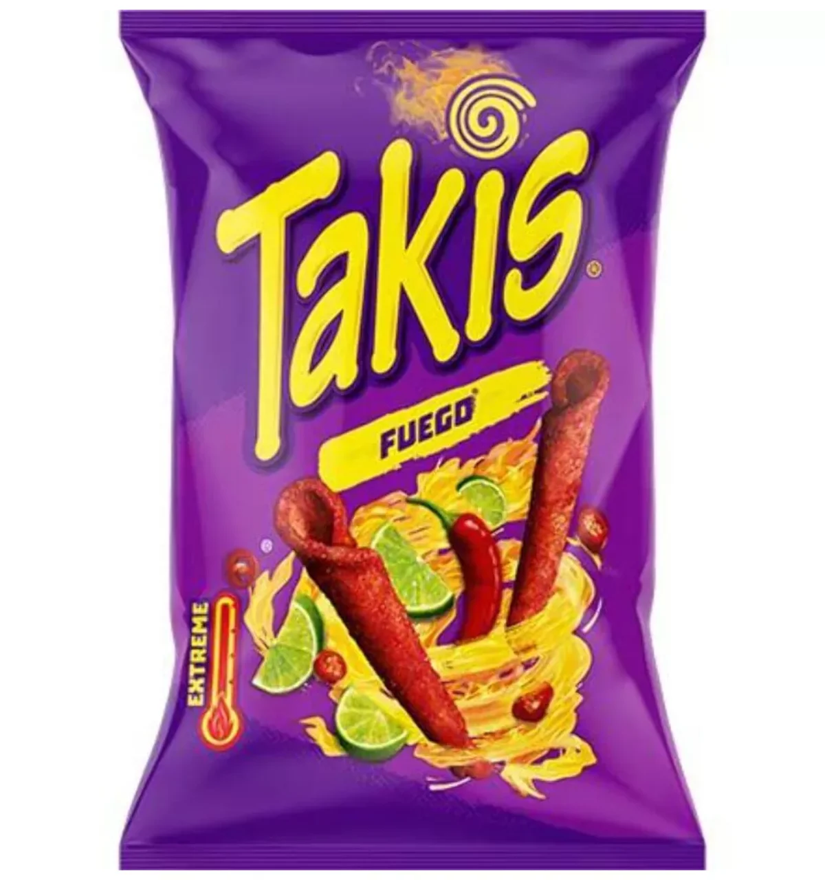 Chipsy kukurydziane TAKIS Fuego o smaku papryki chili i limonki 100 g