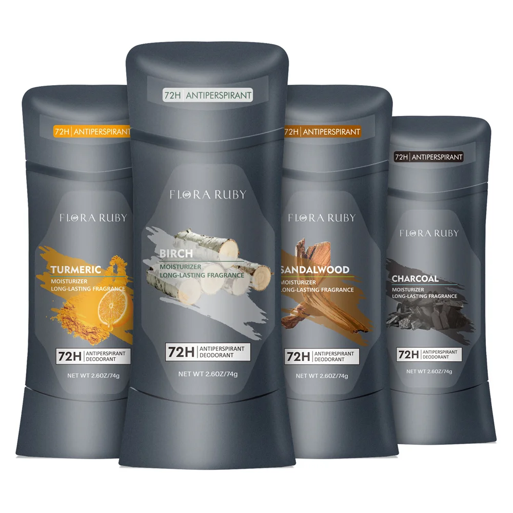 Aluminum Deodorant For Men High Endurance 72H Sweat Defense Odor Protection 24/7 Freshness Lasting Scent,Pure Sport Scent 74g