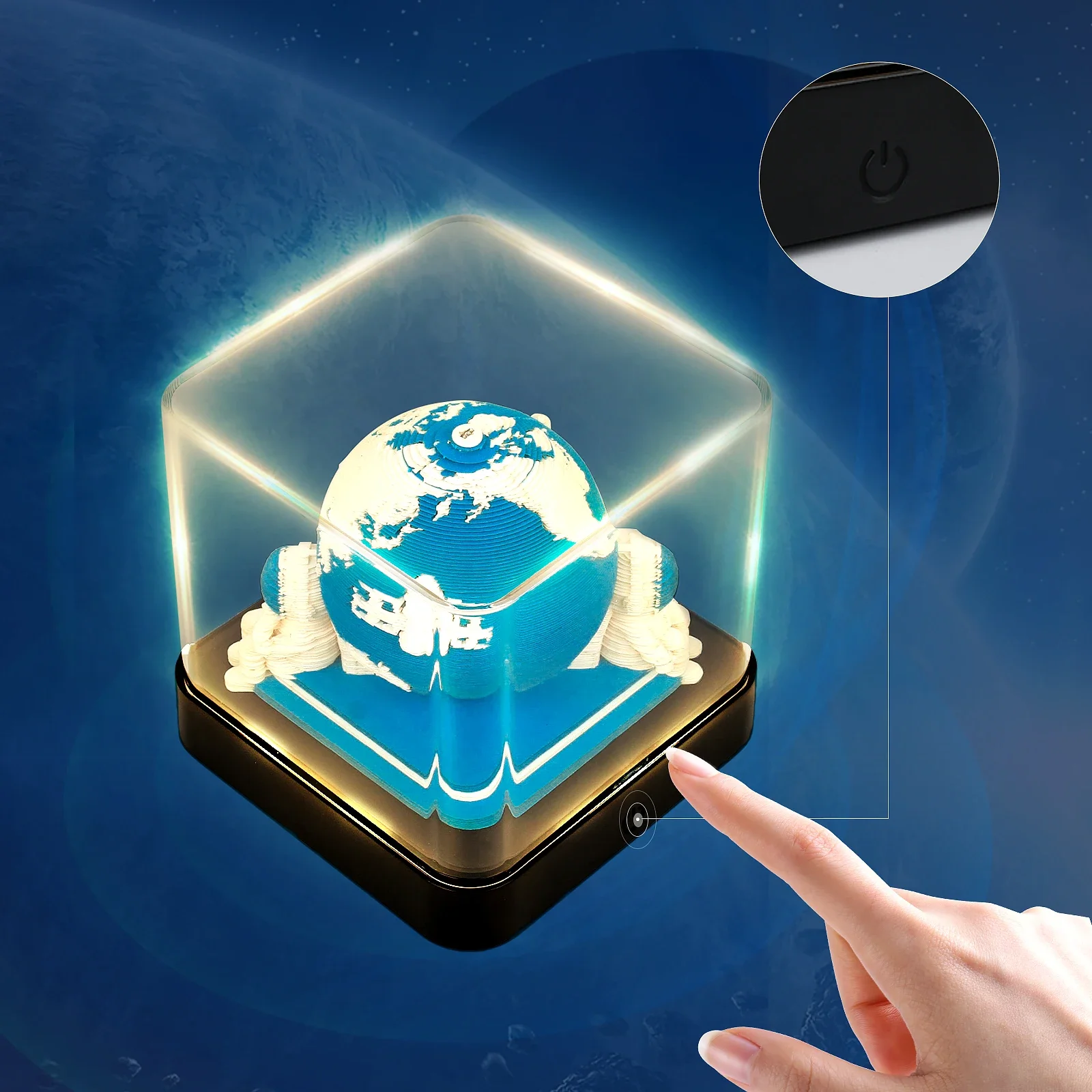 オモシロイブロックカレンダー地球3Dメモ帳、カスタマイズ可能なデザイン、ドロップシッピングあり、2025