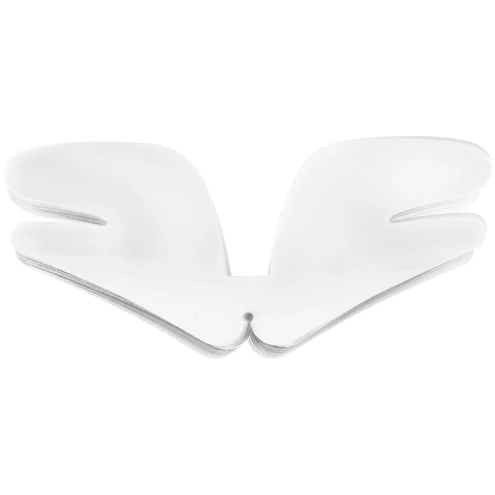 100 pièces col reste pour hommes chemises habillées col de chemise Support Inserts élégant Non déformable clair pour un usage quotidien