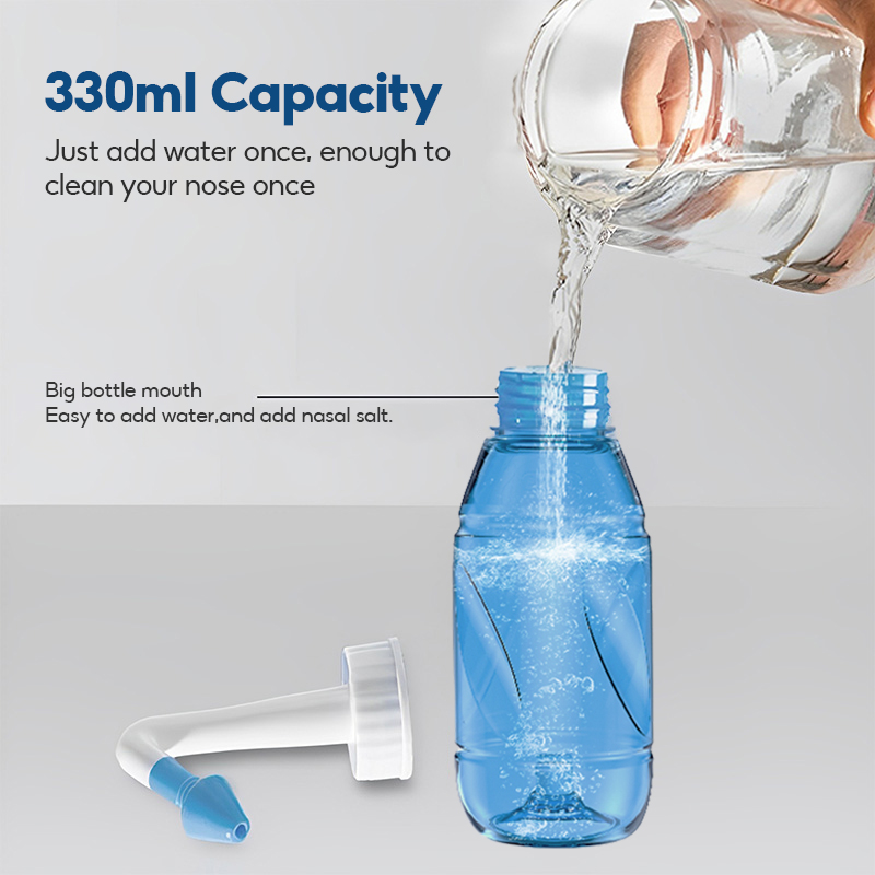300ML Neusdouche Neus Spoelen Fles Neus Wassen Cleaner Neus Protector Voorkomen Allergische Rhinitis Volwassenen Kinderen Neti