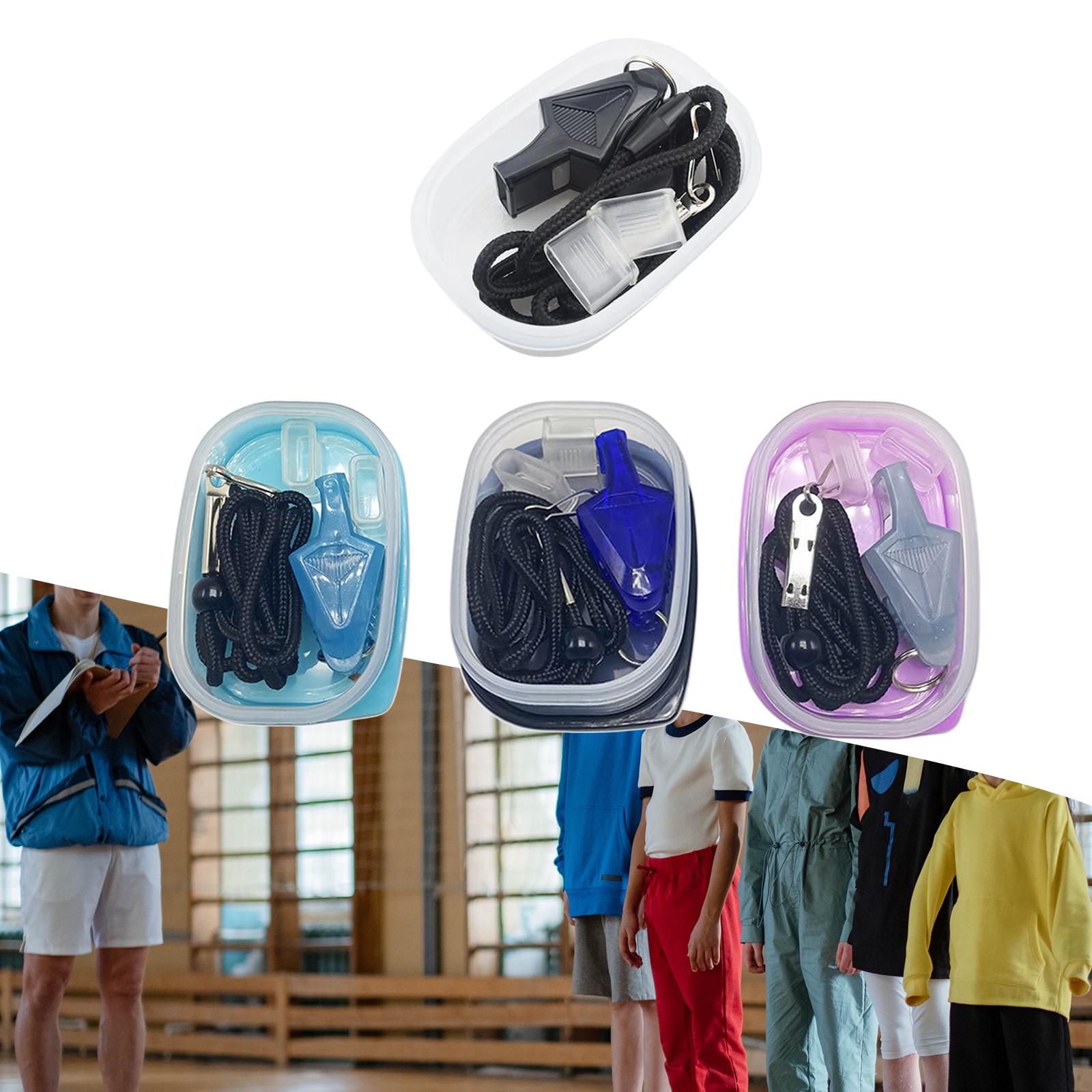 Apito de árbitro de treinador, som nítido e alto com aderência na boca e cordão escolar