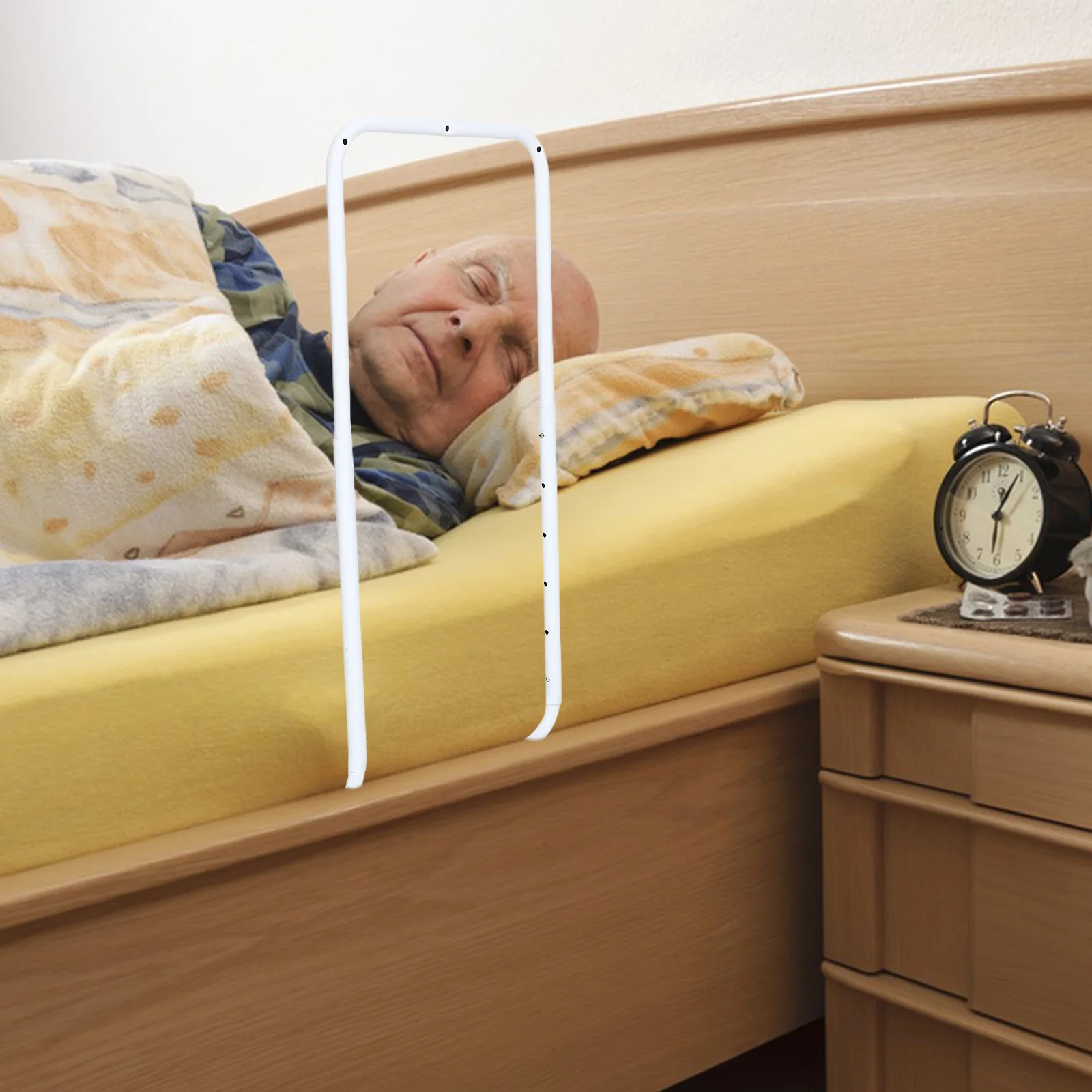 Adjustable Bed Rail Height Extendable Safety Guard Removable Grab Handle For Elderly Baby Fall Prevention Compatible With Twin
