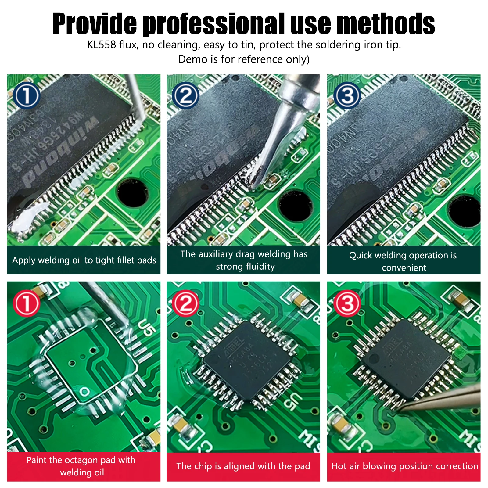 KELLYSHUN Soldering Flux for Welding SMD Desoldering - Tin Soldering Paste, BGA Flux, No-Clean Soldering Oil