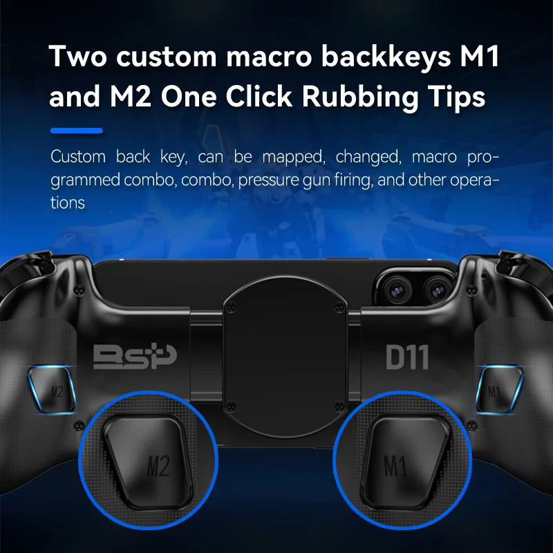 Controlador de mando inalámbrico telescópico D11 para SWITCH/Android/IOS/PS3/PS4/Xbox, controlador de juego de refrigeración de estiramiento Bluetooth