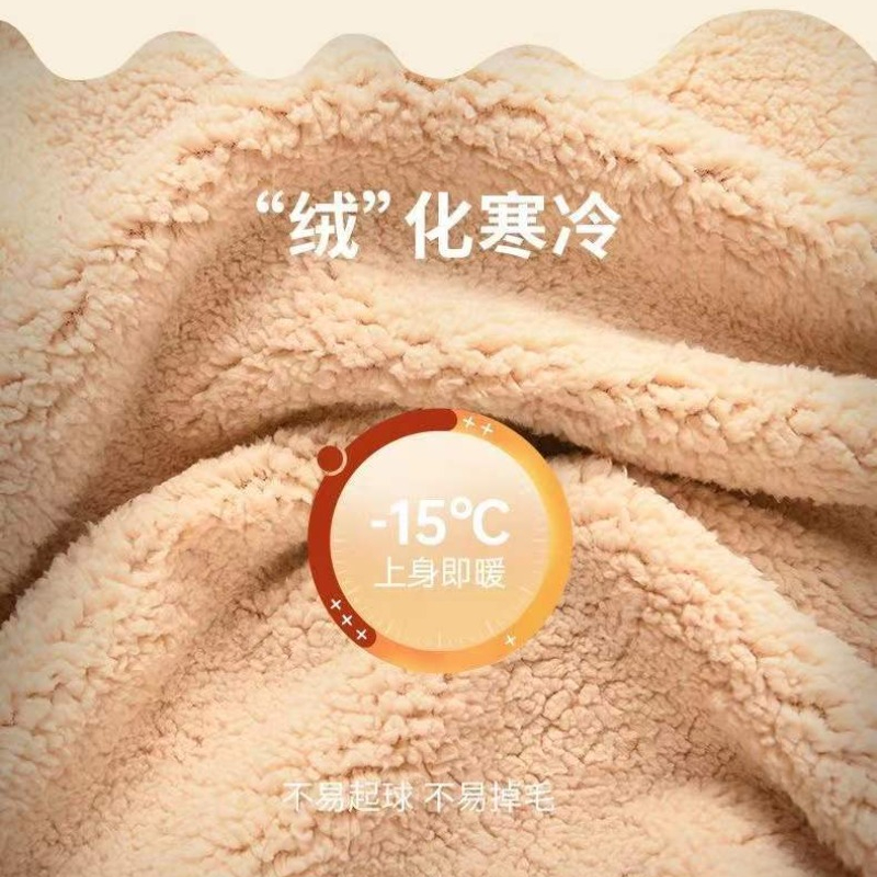 เสื้อกันหนาวผู้หญิงฤดูหนาวหลวมพิมพ์ Plush หนา Hooded Sweatshirt ความอบอุ่นเบาะ WARM ขนแกะเรียงรายเสื้อกันหนาว TOP