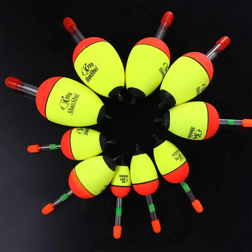 Mengatasi Apung Pancing Laut Pancing Batu 5/8/10/15/20/30/40/50/60G Tongkat Lampu Apung Busa Pelampung Pancing Bobber Pelampung Pancing