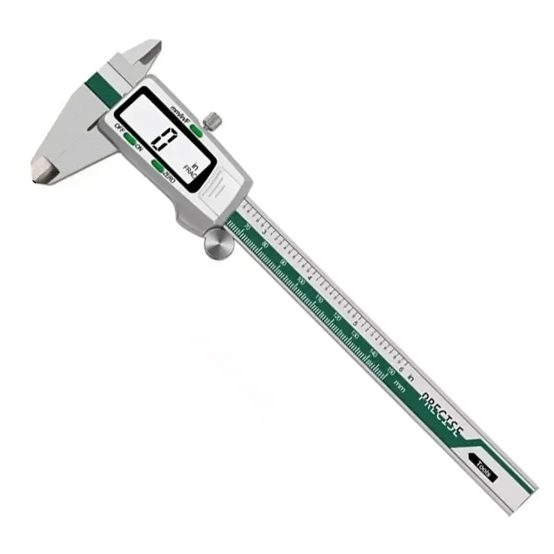 ET50 150mm Calibrador Digital Fracción de Acero Inoxidable/MM/Pulgadas 0,01mm Alta Precisión para Componentes Mecánicos Medida