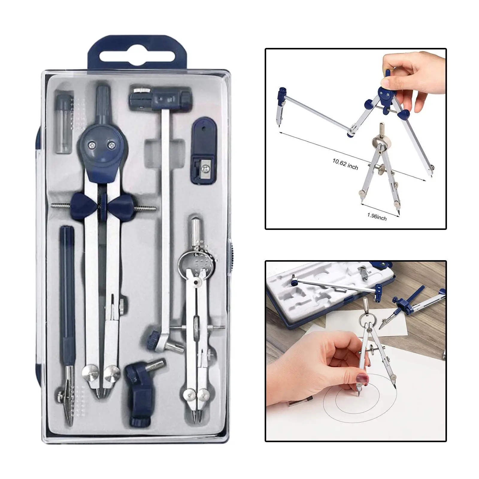 Kit de dibujo ajustable Herramienta de dibujo circular Ingeniero estudiantil