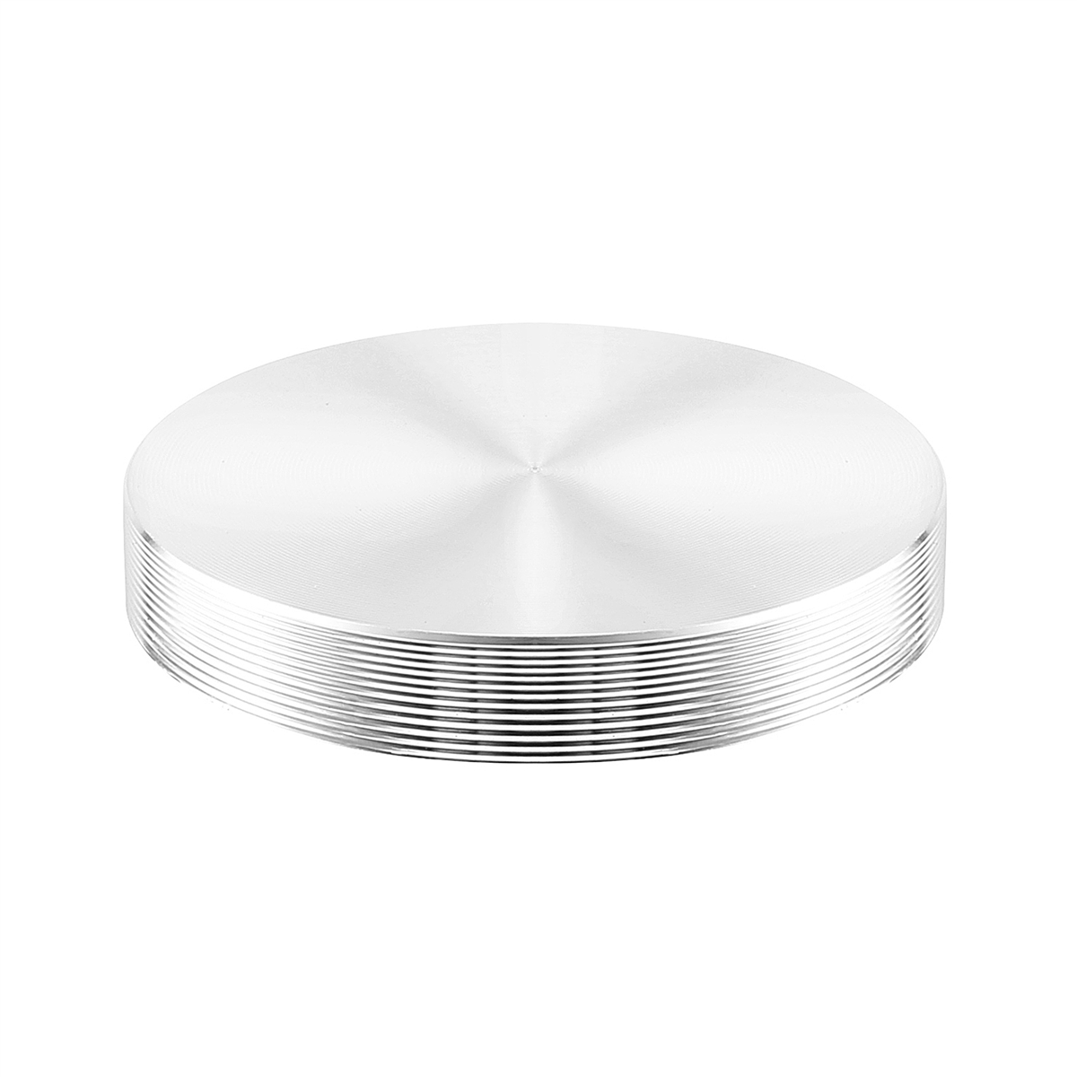 ขาโต๊ะอะแดปเตอร์แผ่นกระจก อลูมิเนียม กลม 50x8มม. สีเงิน