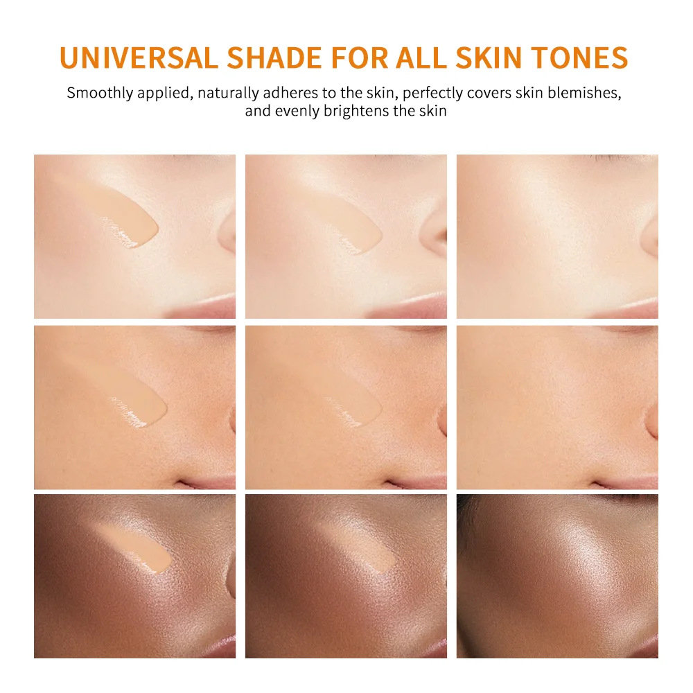 SPF40 Tinted Moisturizing VC ครีมกันแดดปกป้องผิวสดชื่นแต่งหน้าครีมกันแดดครีม UV Anti-aging ความต้านทานครีมกันแดด