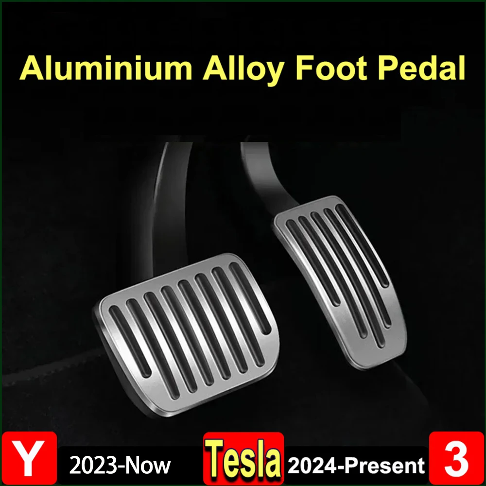 Voor Tesla Model Y Juniper 2025 2026 Voetpedaal Pads Model 3 Highland Anti Slip Gaspedaal Rempedaal Pedaal cover Accessoires