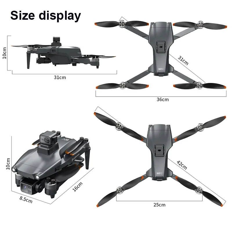 HOT-4K profesional HD Cámara Dual nuevo L600 PRO MAX GPS Drone 5KM cardán de 3 ejes 360 evitación de obstáculos sin escobillas Quadcopter juguete