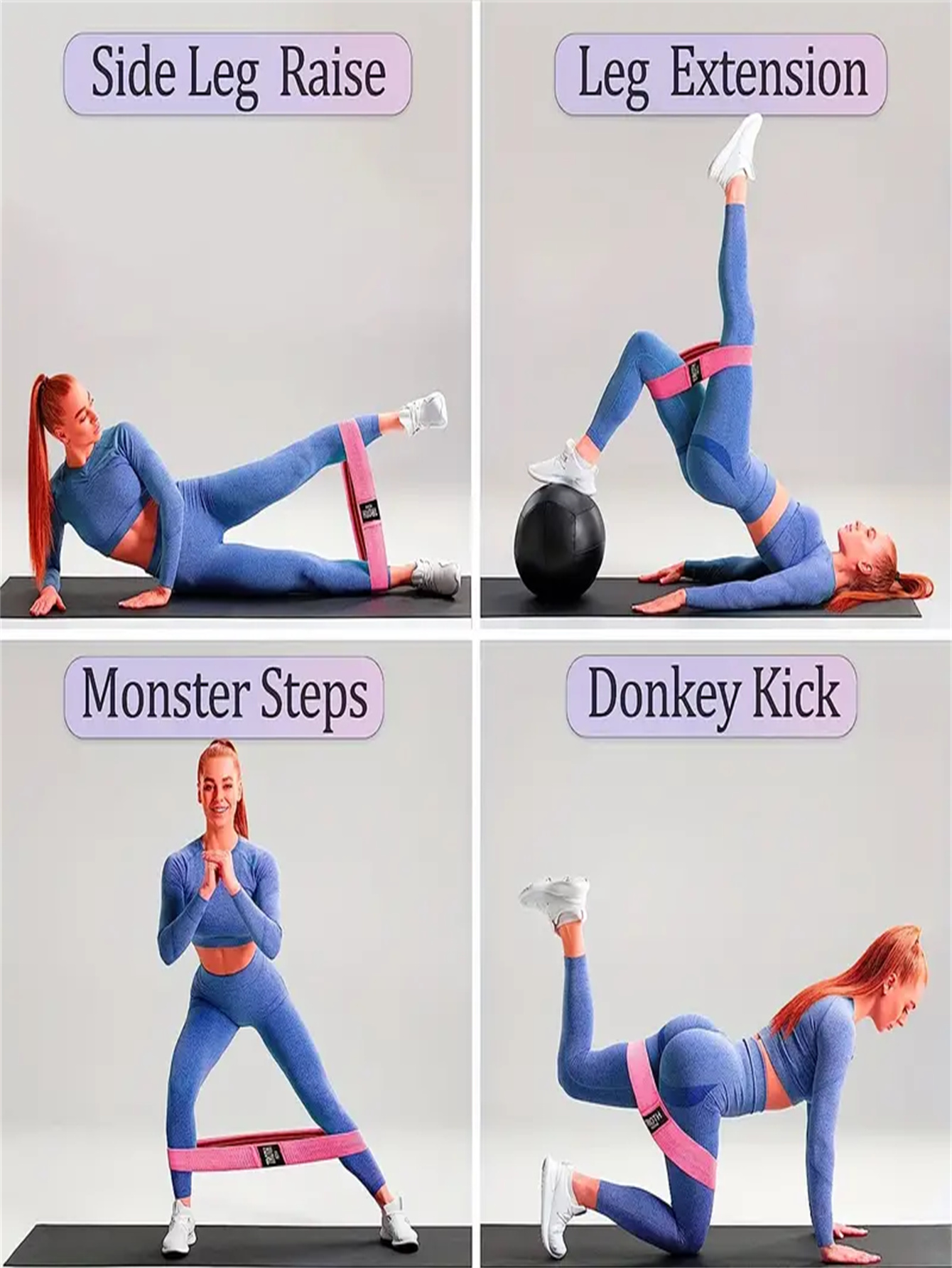 Pilates Yoga elastische Widerstands bänder, Übung Stretch Flex Band für Beute Beine Training