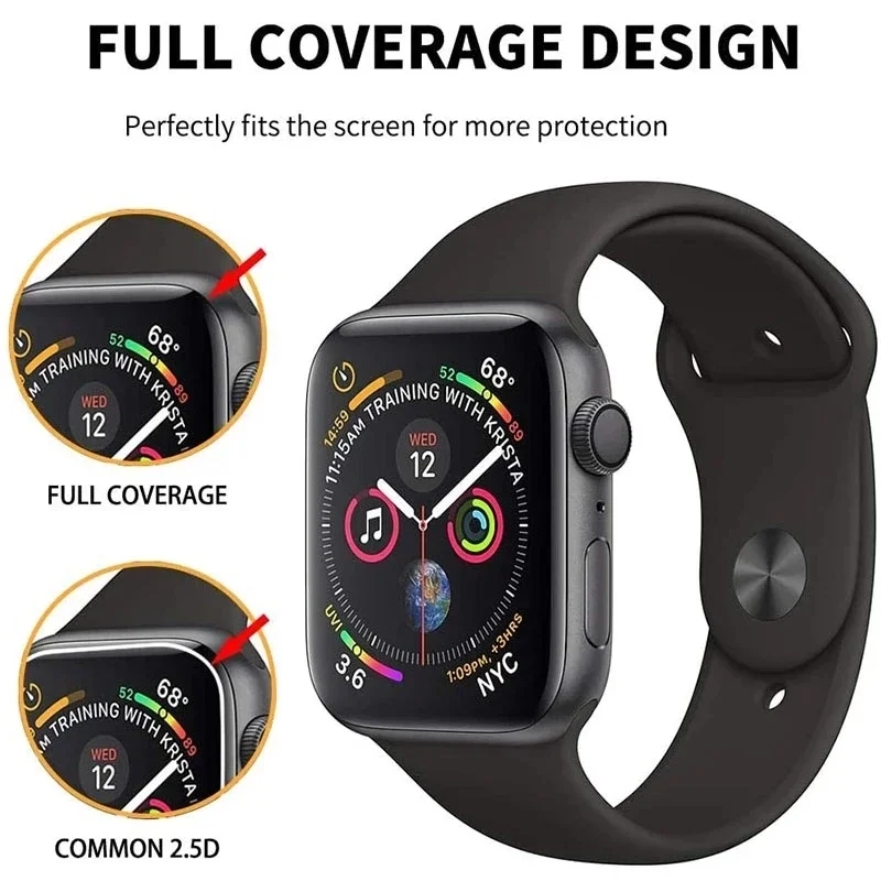 5 個のセラミックフィルム Apple Watch 9 8 7 6 SE 5 45 ミリメートル 41 ミリメートル 42 ミリメートル 44 ミリメートル 40 ミリメートル 38 ミリメートルスクリーンプロテクター IWatch ウルトラ 49 ミリメートルガラスではありません