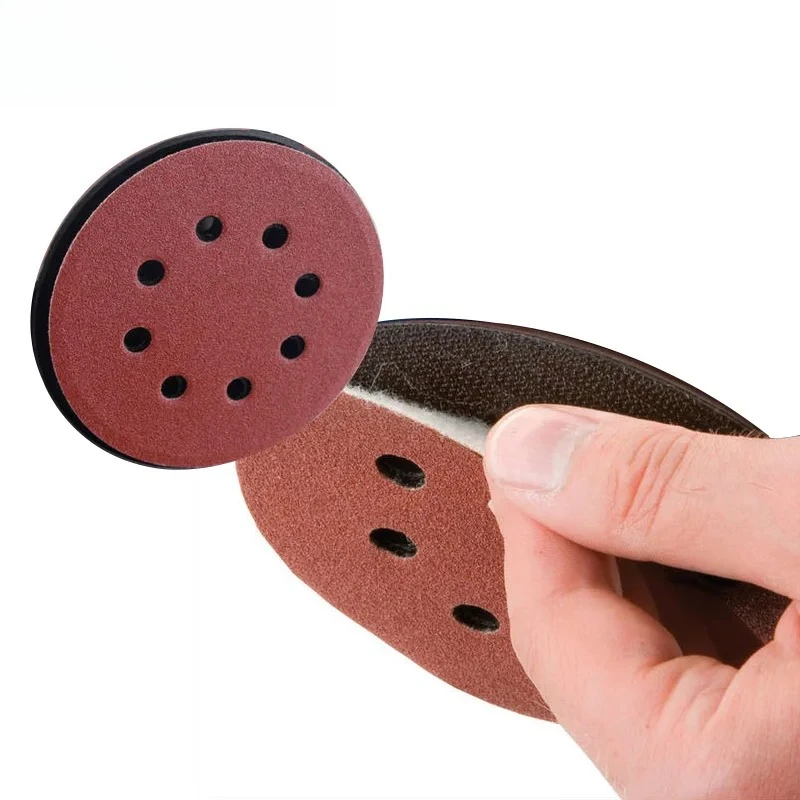 10pcs/set 125mm 5"/5inch Sanding Discs 8 Holes Sandpaper Pads Set Hook & loop Abrasive sander paper for polishing tools