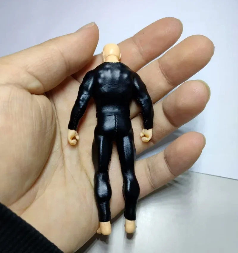 1/18 Scale Black Tight Fitting Suit Set（Top & Pants) Model for 3.75''Female&male