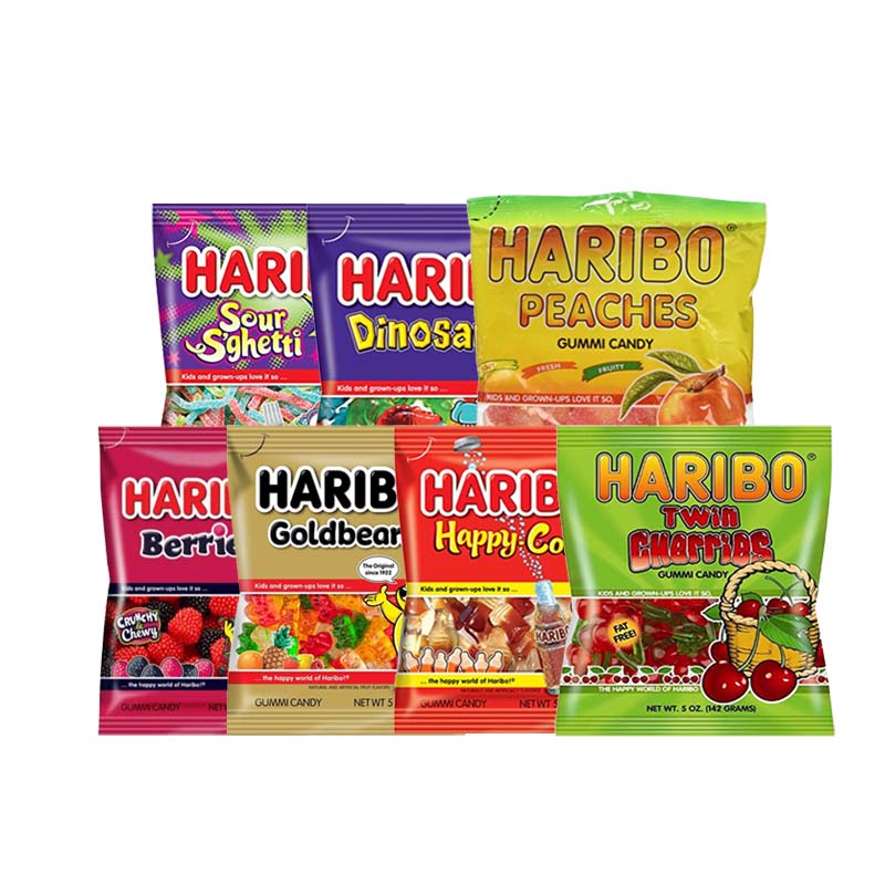 Haribo Gummi Candy Berries/Happy Cherries/Peaches/Happy Cola/Bears 5oz(142g)*3 packs