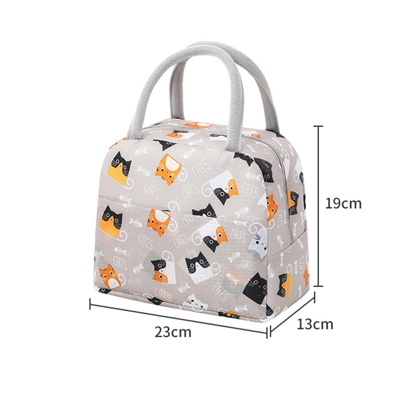 Handheld lunch bag, waterproof and portable insulation bag, insulated lunch bag, Oxford cloth ice pack