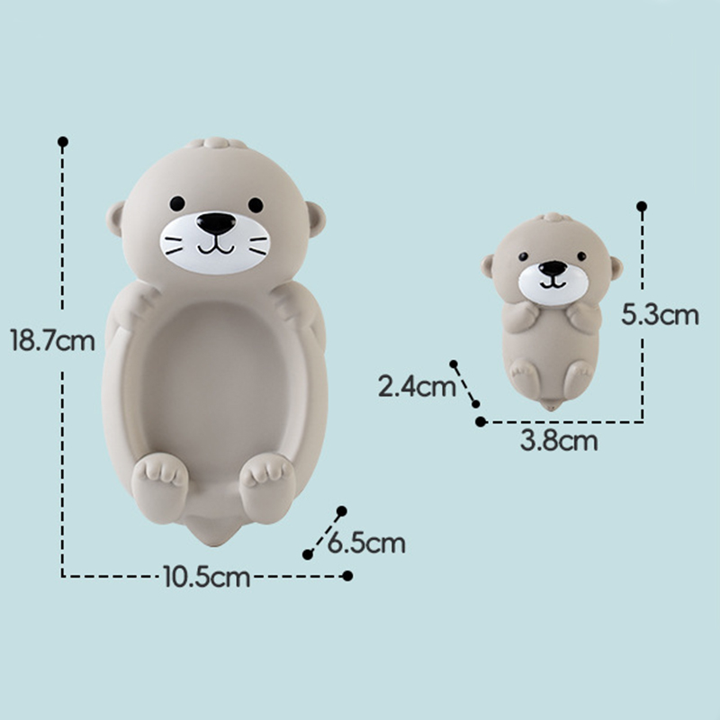ของเล่นเด็กน่ารักลอยสัตว์ Otter เด็กห้องน้ําอ่างอาบน้ําของเล่นซิลิโคนเด็กสระว่ายน้ําน้ําเล่นของเล่น
