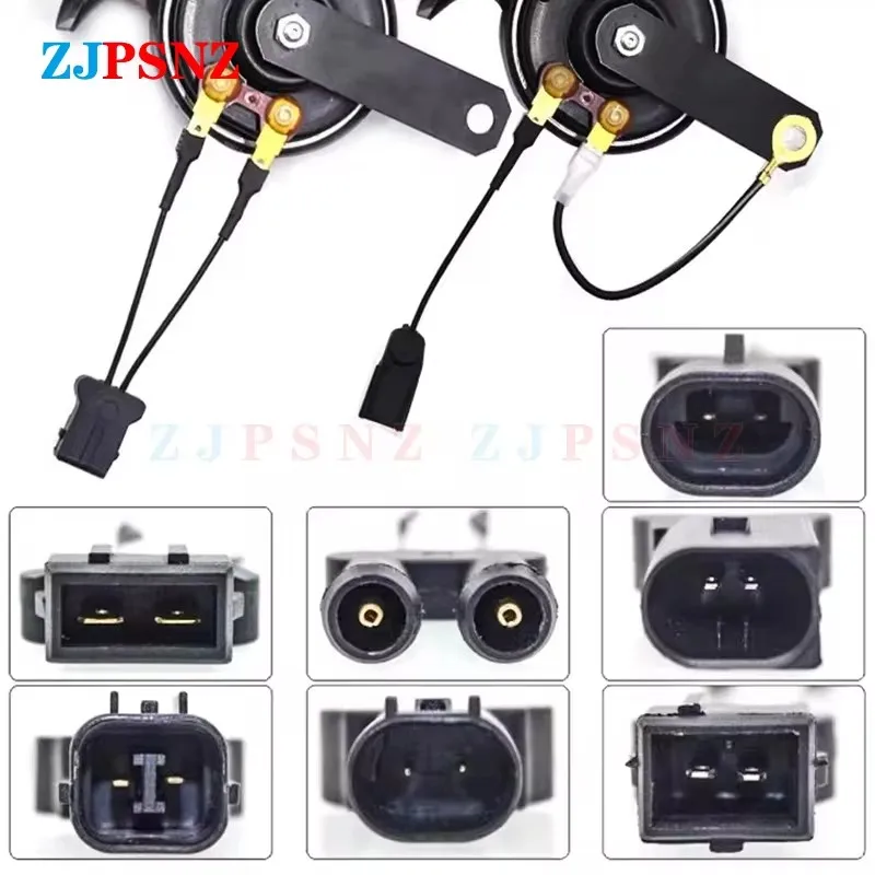 Bocina Universal para coche, enchufe macho, bocina de Caracol, enchufe dedicado, adaptador de enchufe de conversión de bocina, accesorios de enchufe de altavoz