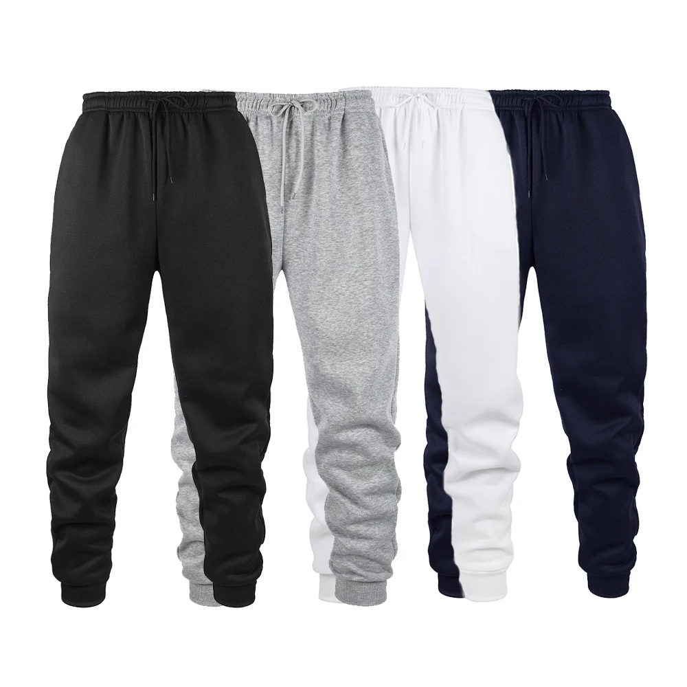 Herren Jogging Sport Hosen Herbst Winter Jogginghose Männer Sport Gym Hose Mode Einfarbig Lässige Workout Lange Hosen
