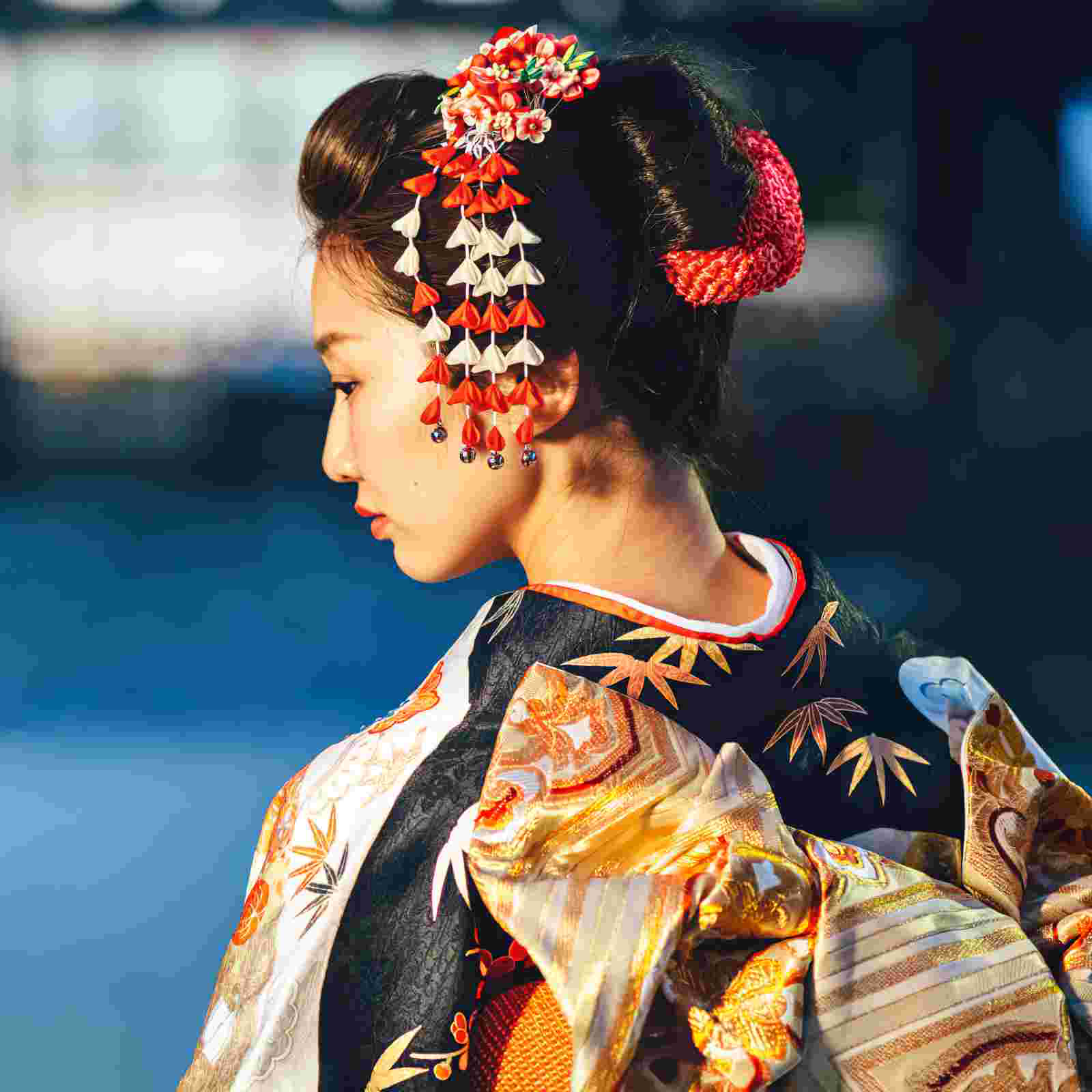 Accesorios Para Mujer Kołnierz Core Kimono Erishin Szlafrok damski Biały damski