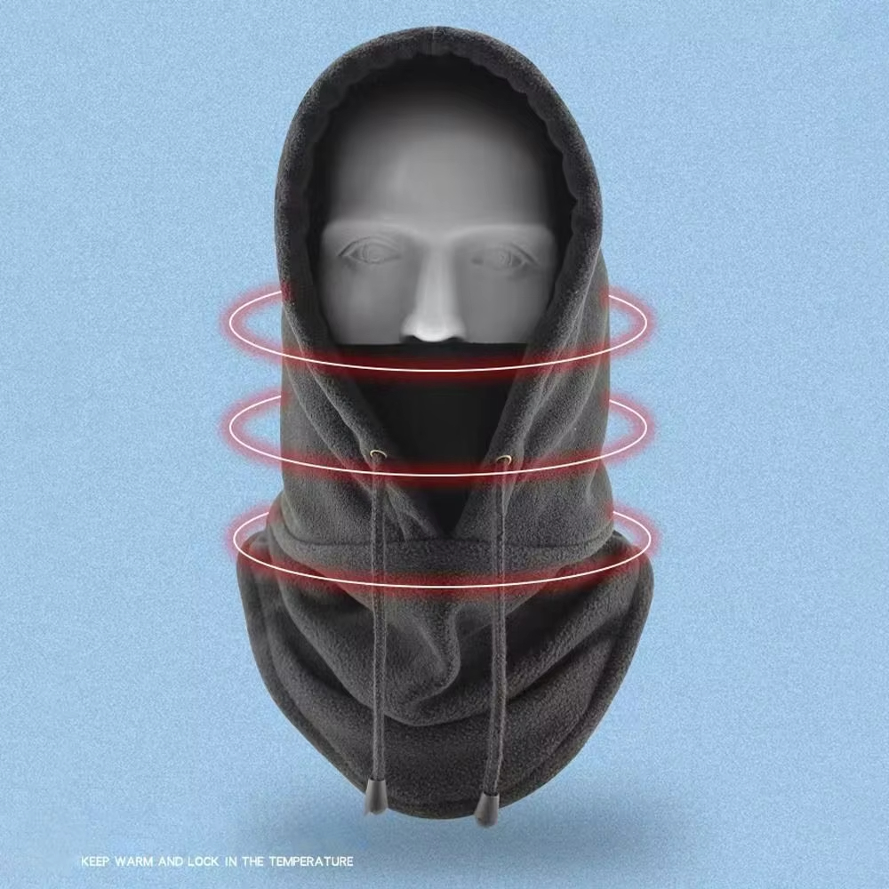 Nieuwe kwaliteit fietsmuts Ski bivakmuts Winter winddichte pet Outdoor capuchon Cap Koud gewatteerde capuchon Mutsen Pluche warme muts Polar Fleece