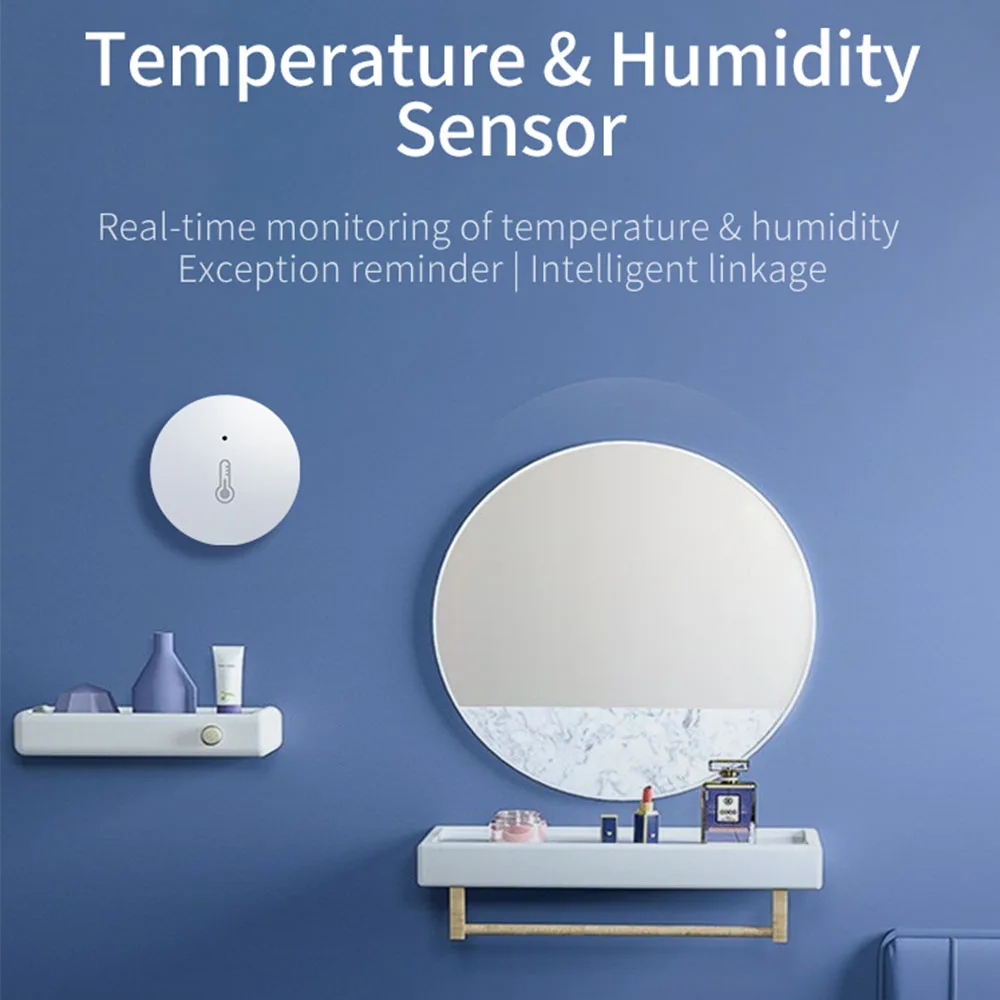 Haozee inteligentny czujnik temperatury i wilgotności Zigbee termometr wewnętrzny Monitor do pracy w domu z asystentem domowym Zigbee2mqtt