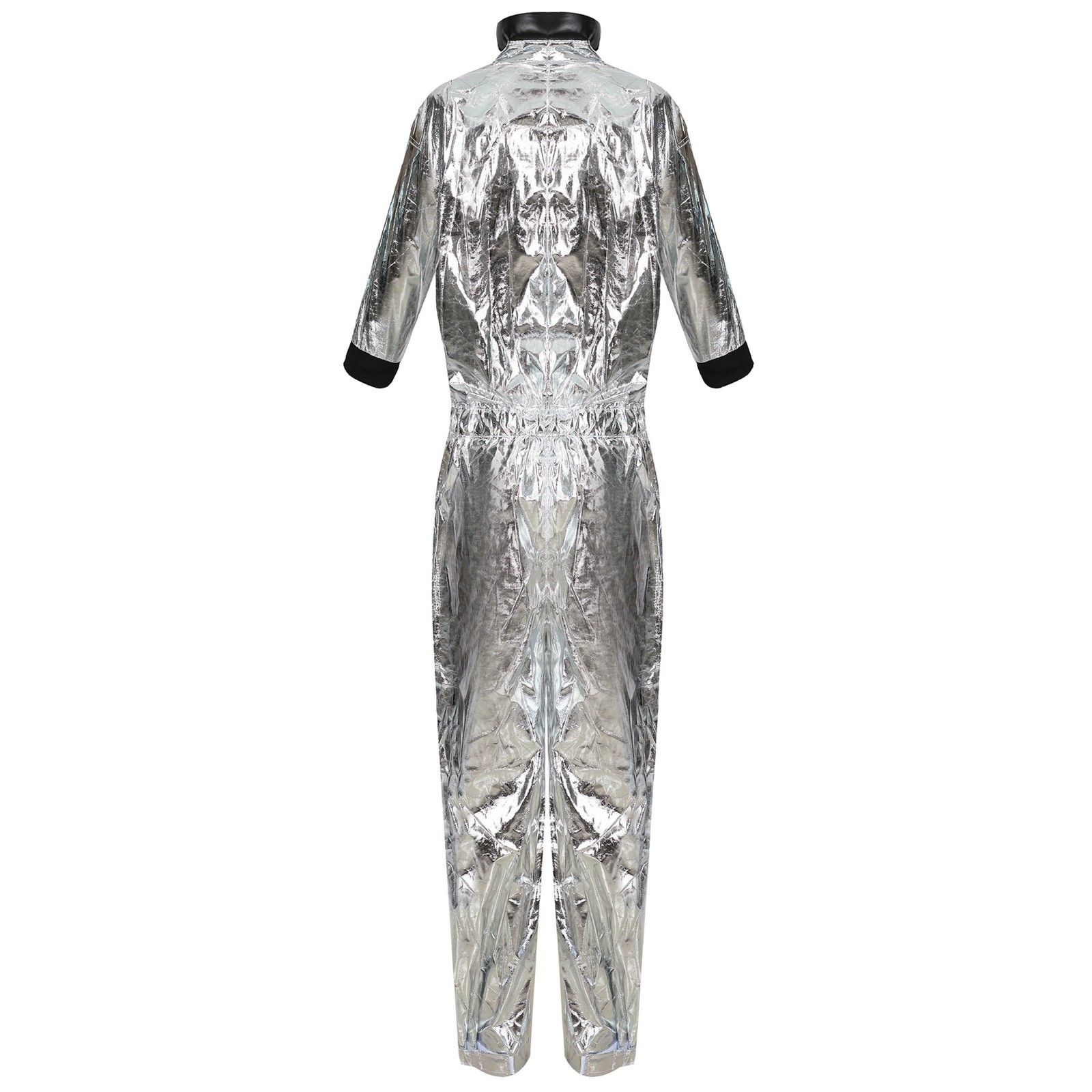 男性と女性のための宇宙飛行士のジッパー式ジャンプスーツ,宇宙服,ハロウィーンのユニフォーム,全身ダンガリー,娯楽,宇宙飛行士,1個